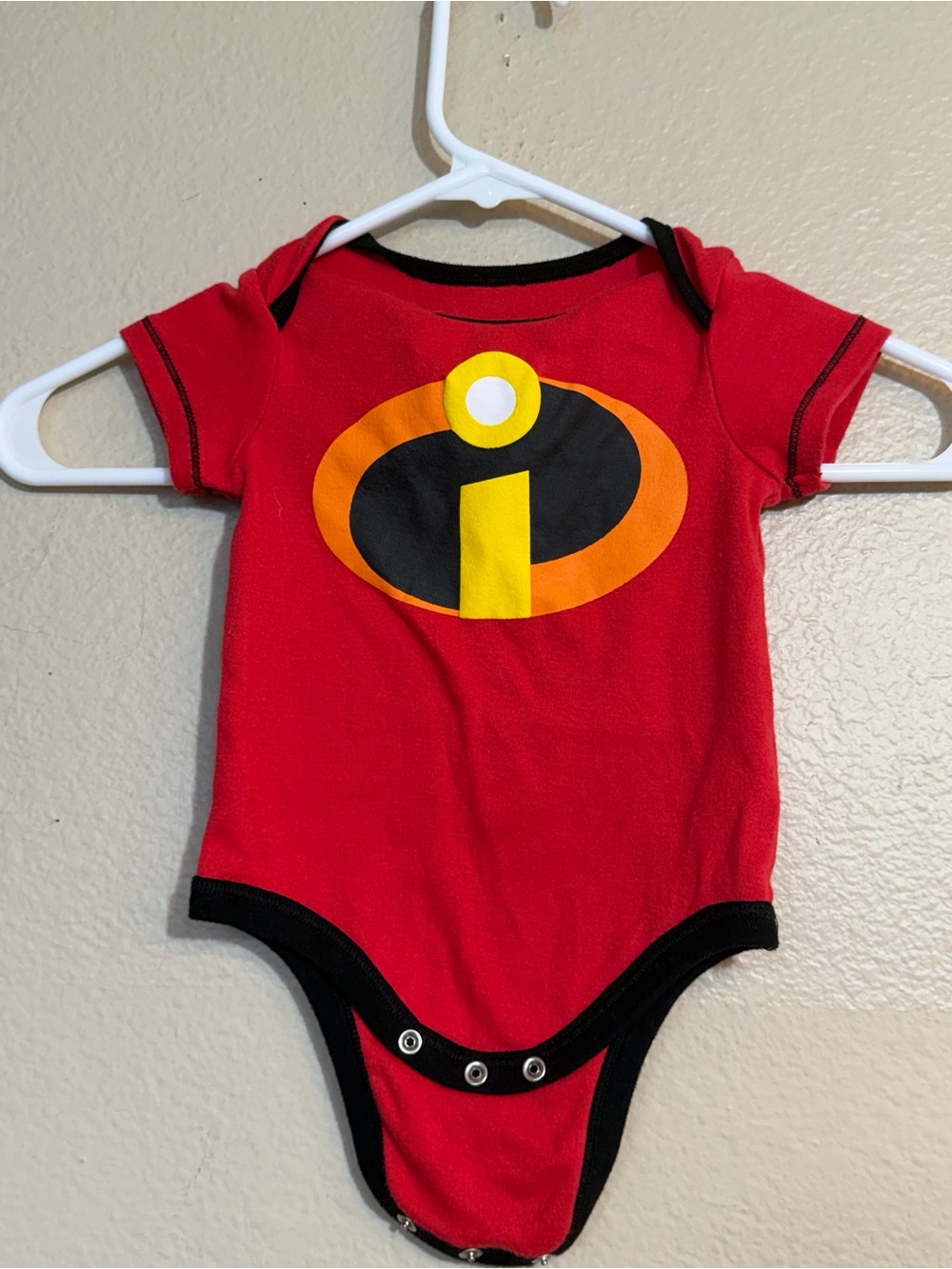 Disney Pixar The Incredibles Jack-Jack baby costume bodysuit 3-6mo